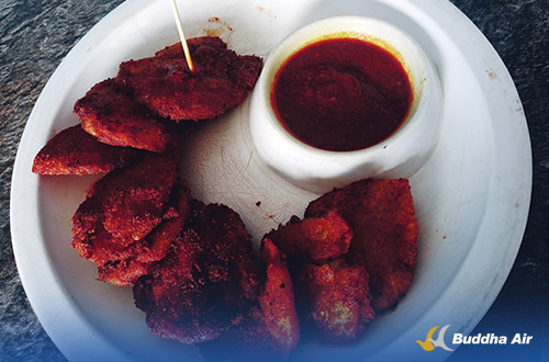 थिचेको आलु