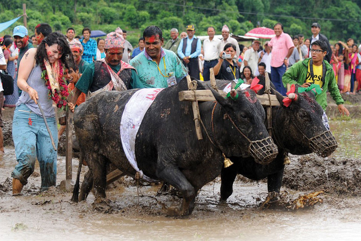 Celebrating Mud Festival - Ropain Jatra (Ashadh 15) 2019 - Nepal
