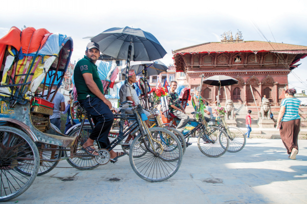 RICKSHAW RIDES IN TOURISTIC AREAS OF KATHMANDU