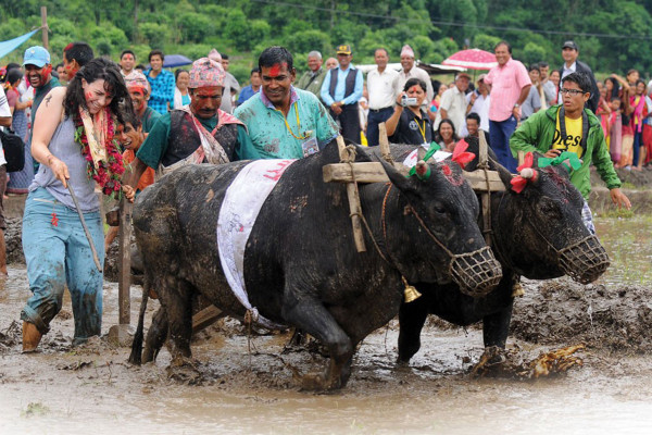 Celebrating Mud Festival | Ropain Jatra in Nepal 2019